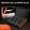 6X Ignition Coil & Spark Plug for Jeep Chrysler Dodge Ram 3.6L (2011–2021) OEM UF648 5149168AH