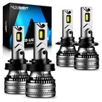 Set of 4 NOVSIGHT 9005 H11 LED Headlight Bulbs 80000LM 6500K Hi/Low Beam