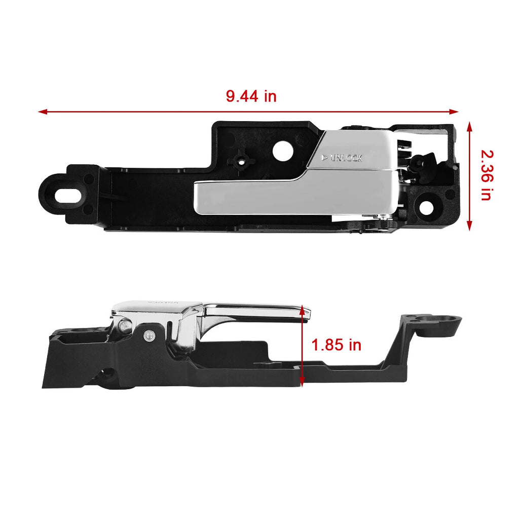 Front Right Interior Door Handle for Ford Fusion (2006–2012) Chrome