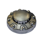 Set of 2 Bolt-On Front Center Caps in Chrome for 2019–2025 Ram 3500