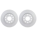 Set of 2 Bosch QuietCast Rear Disc Brake Rotors for Audi A3 VW Jetta (FWD)