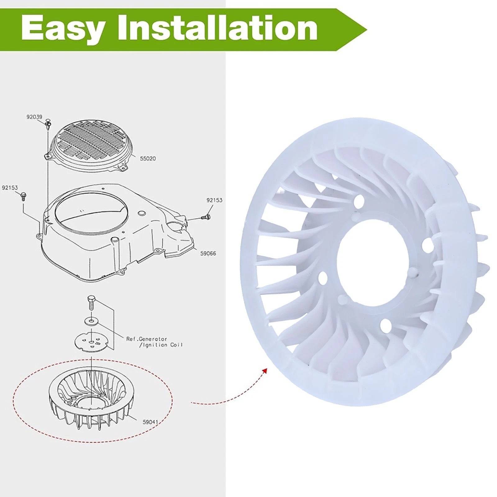 Cooling Fan for FH381V FH430V FH451V FH541V FH580V (59041-0020, 7007, 59041-0014)