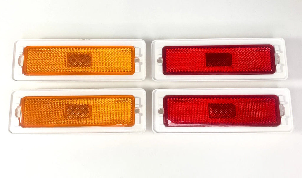 Front and Rear Side Marker Lens Lamp Assemblies for 1970–1974 Chevy Nova