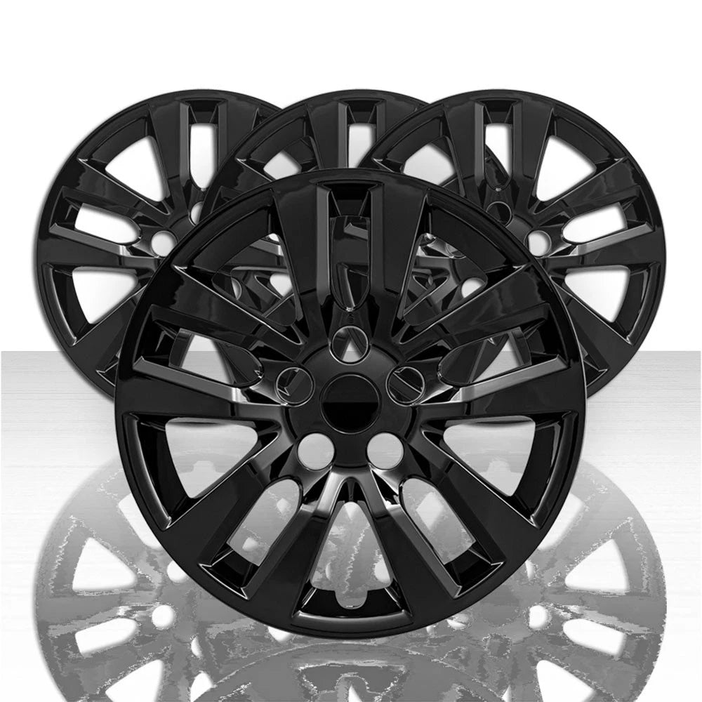 4 Black 16" Wheel Covers for Nissan Altima 2002-2018 Snap On Full Rim Hub Caps
