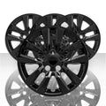 4 Black 16" Wheel Covers for Nissan Altima 2002-2018 Snap On Full Rim Hub Caps