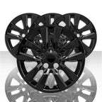 4 Black 16" Wheel Covers for Nissan Altima 2002-2018 Snap On Full Rim Hub Caps