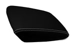 Console Armrest Cover for Acura MDX (2014–2020) Carbon Fiber White Stitch