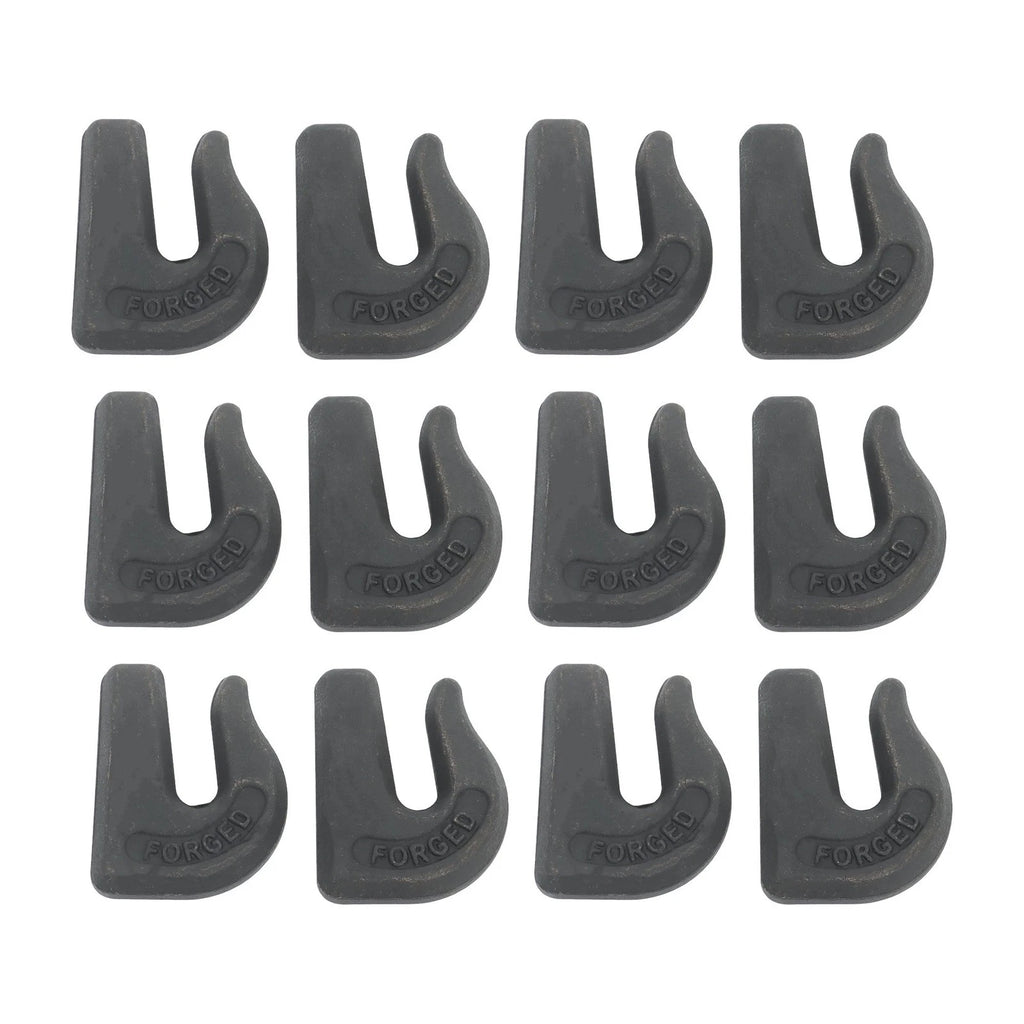 12Pcs 5/16" Weld On Chain Grab Hook for Tractor Bucket Trailer Tie Down