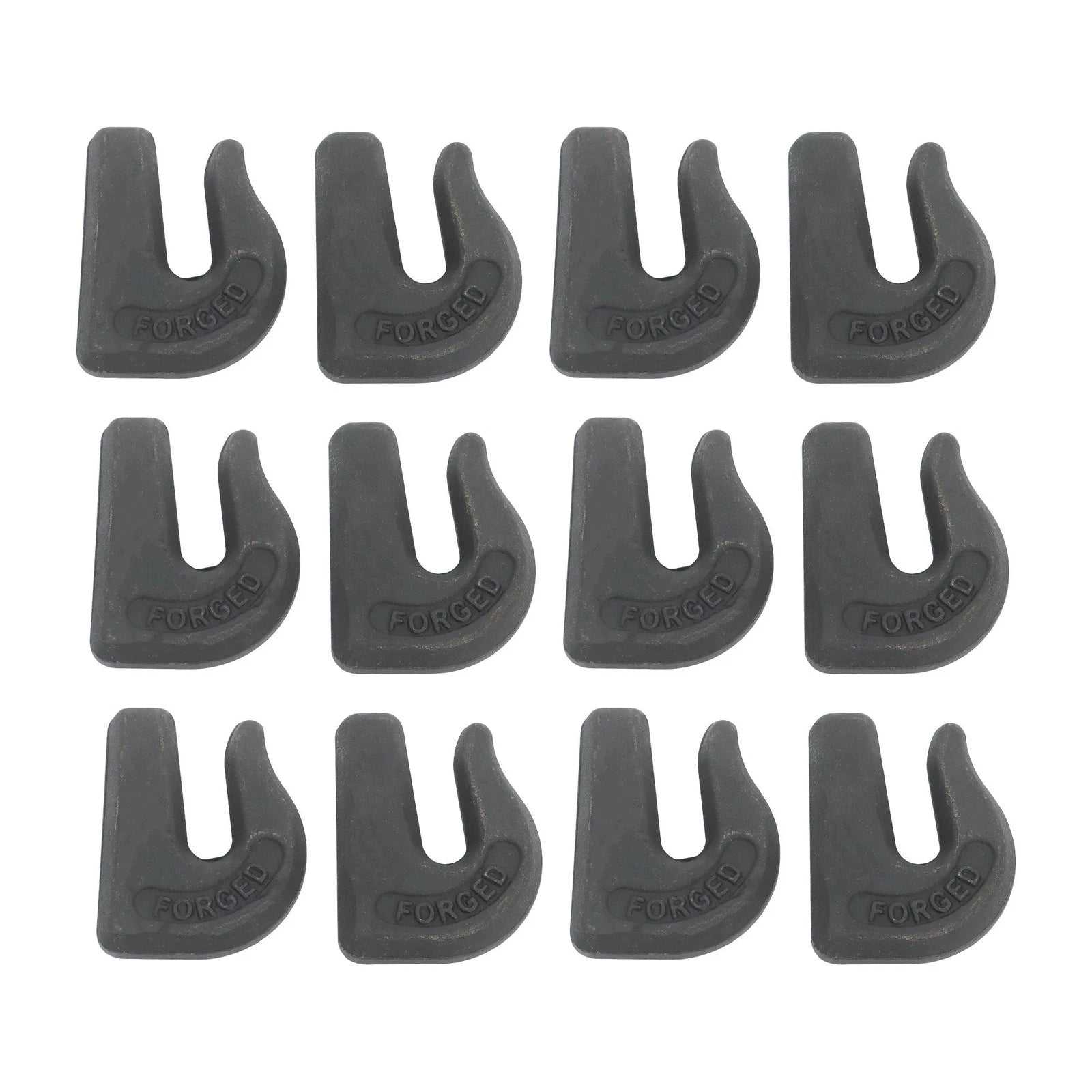 12Pcs 5/16" Weld On Chain Grab Hook for Tractor Bucket Trailer Tie Down
