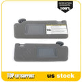 Set of 2 Sun Visors for Toyota Tacoma (2005–2011) - Medium Gray with Mirror