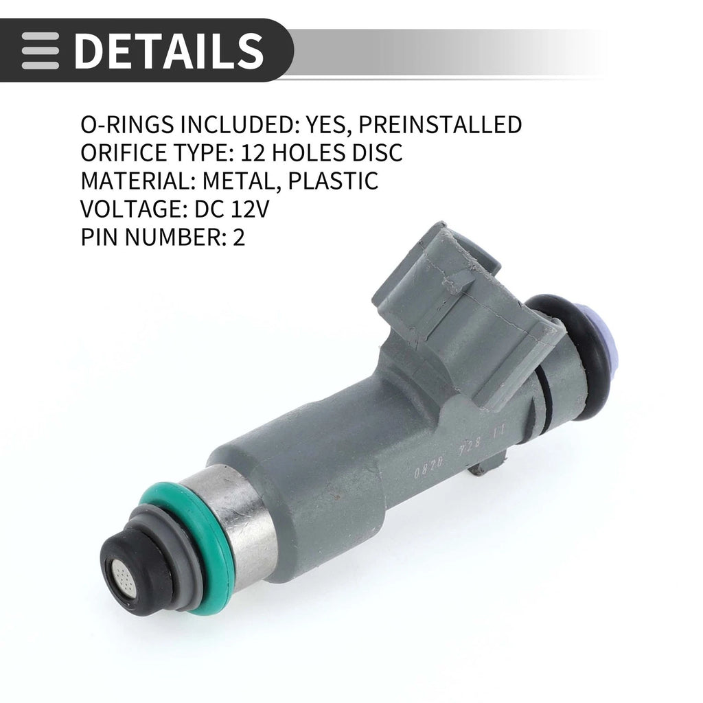 Fuel Injector No. 16600-ZJ50A for Nissan Armada (2011–2015) 5.6L Gray