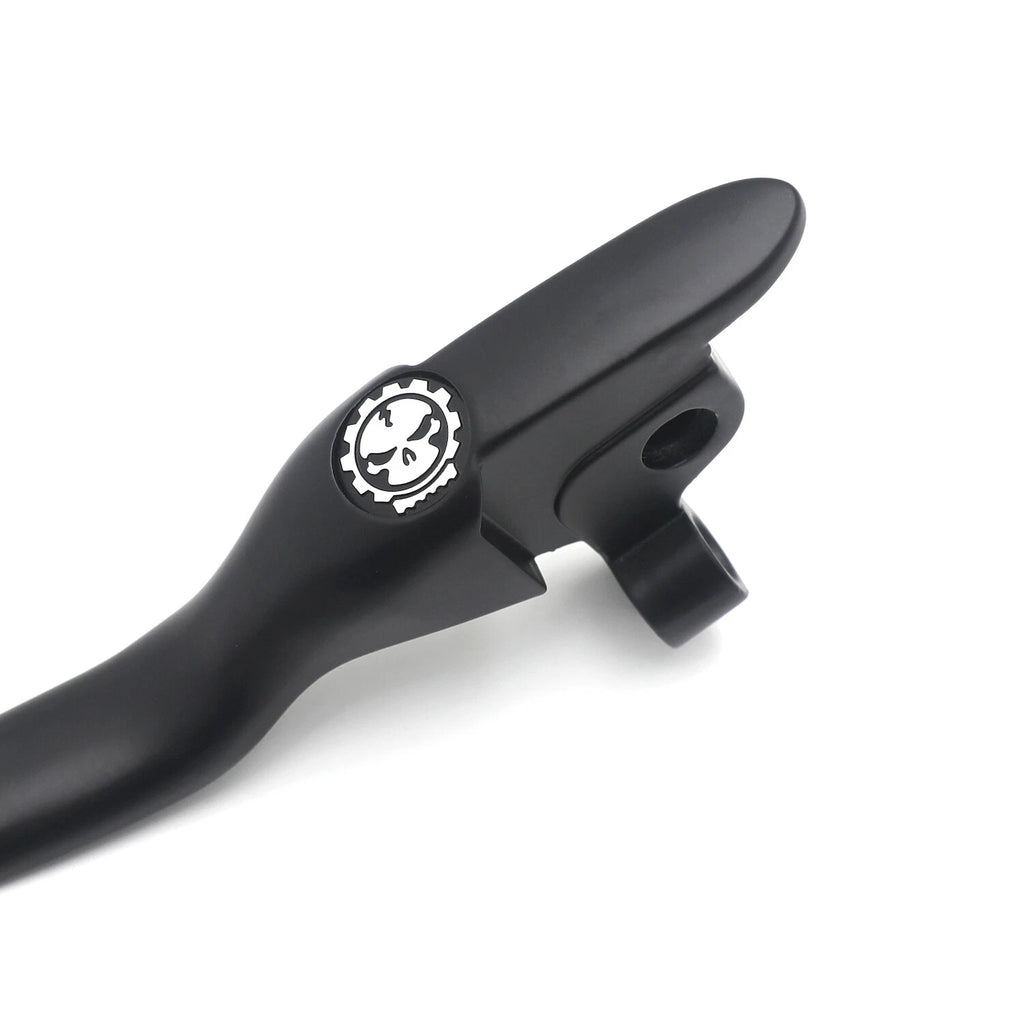 Black Skull Smooth Brake Clutch Levers for Harley Touring Trike (2008–2013)