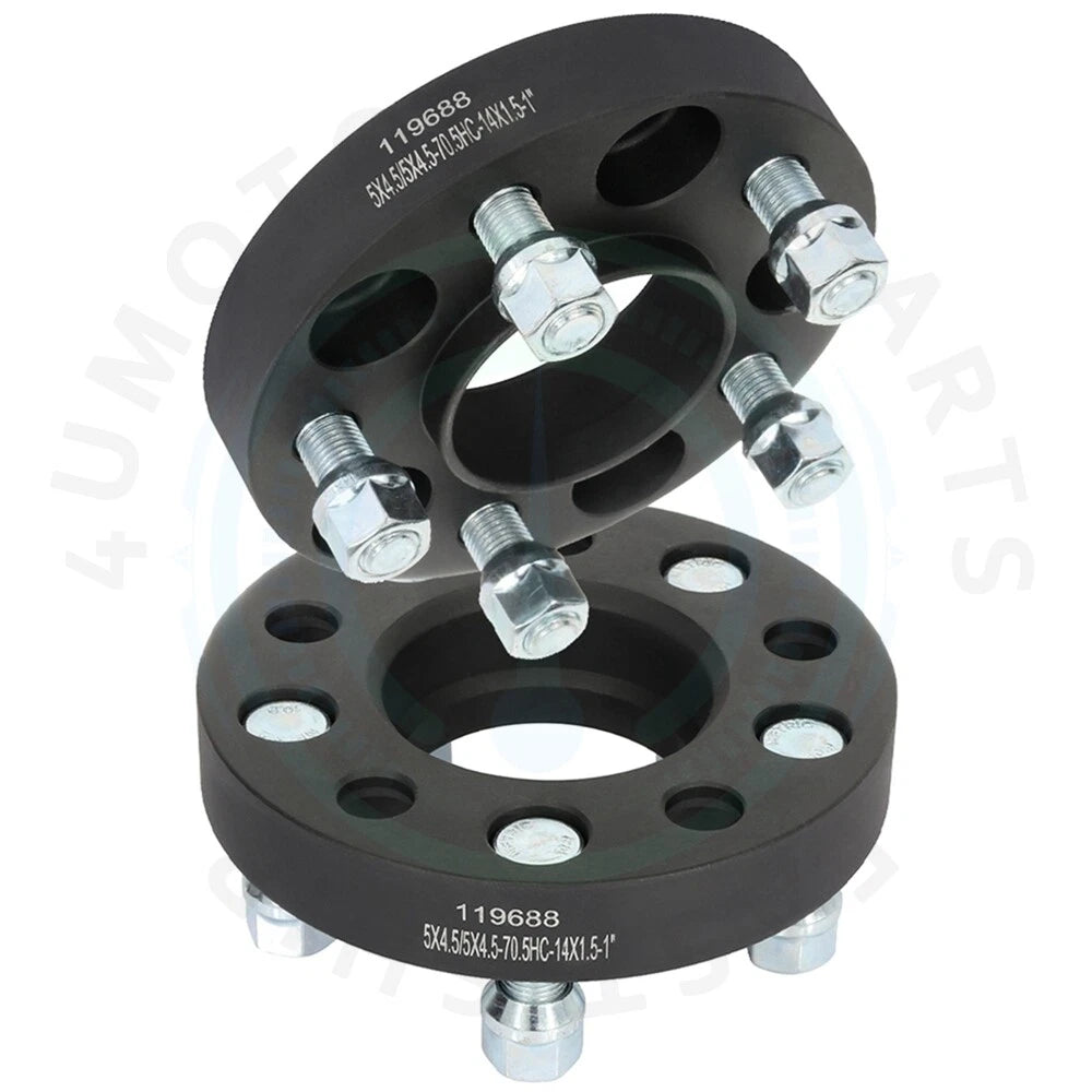 2X Wheel Spacers 1" (25mm) 5x4.5 for Ford Mustang (2015–2021)