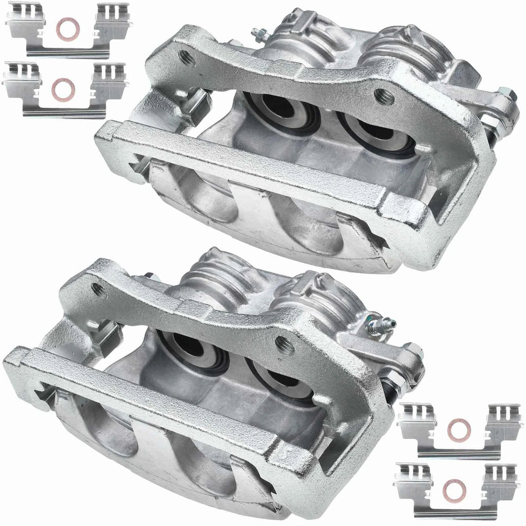 Pair Front Brake Calipers with Brackets for Ford Taurus Mercury Sable (2008-2009)