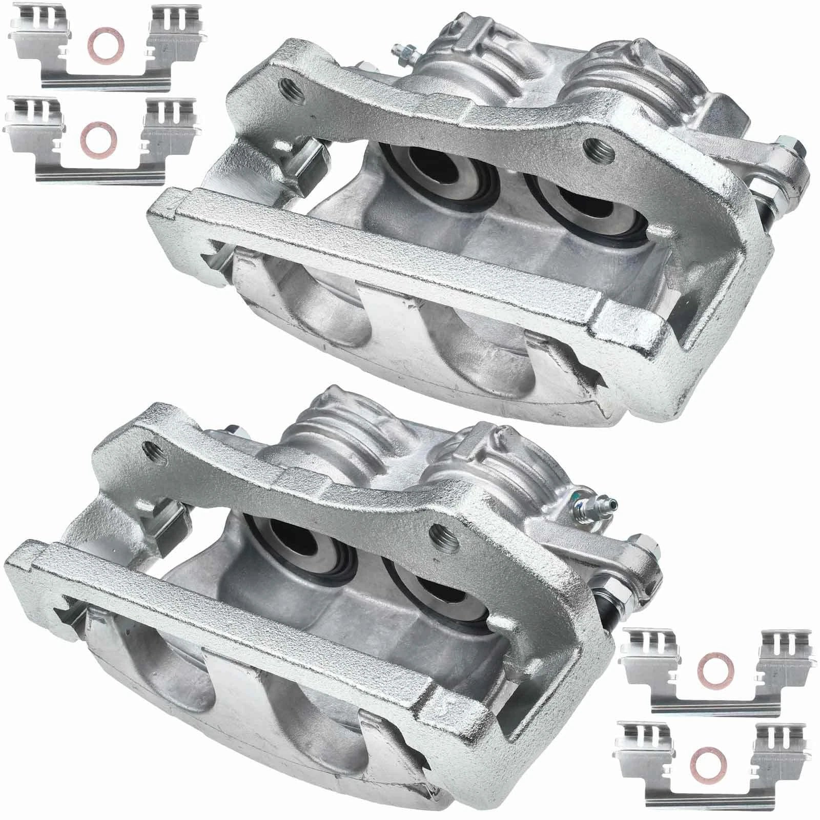 Pair Front Brake Calipers with Brackets for Ford Taurus Mercury Sable (2008-2009)
