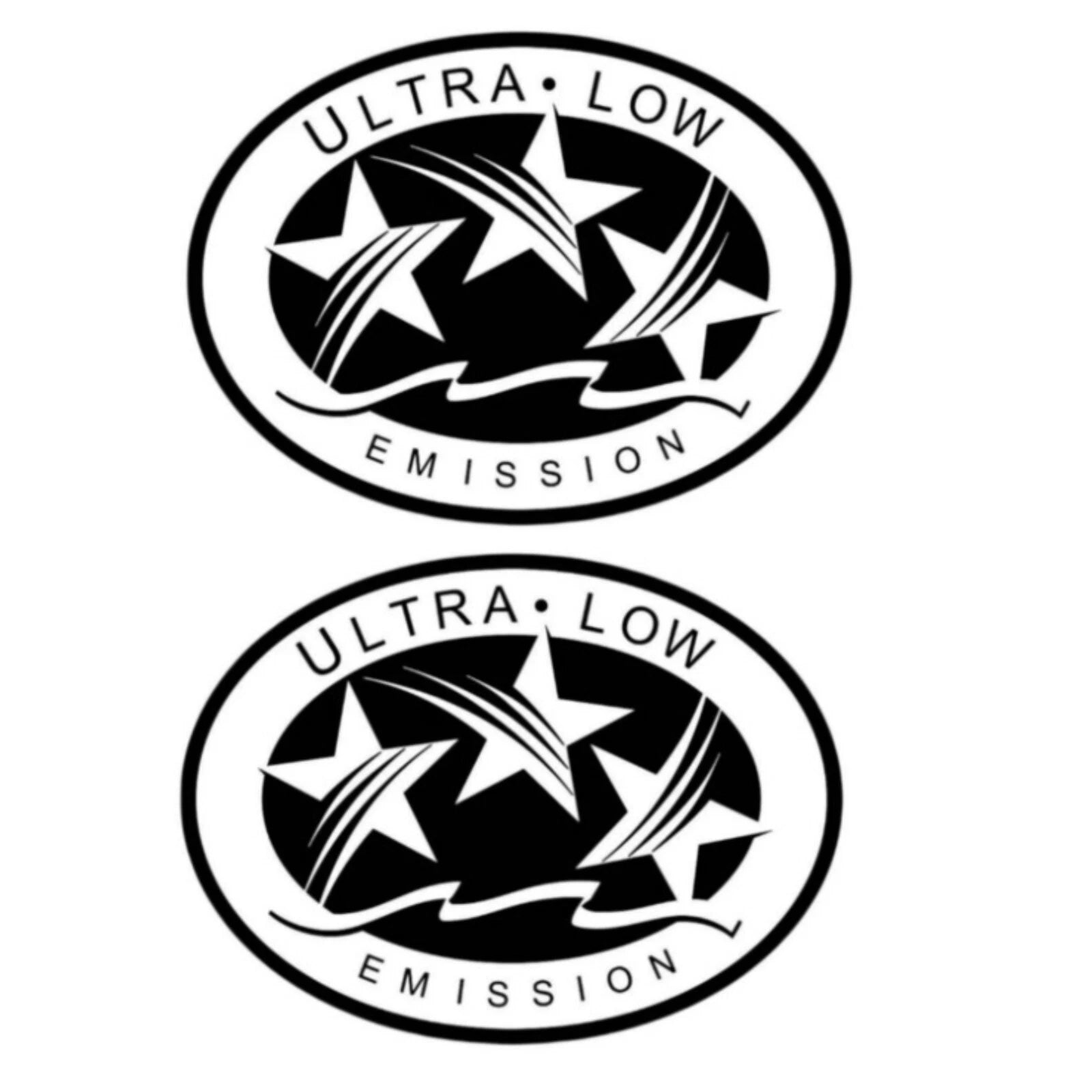Set of 2 Outboard Graphic Sticker Decals for California DOT (3 Star)
