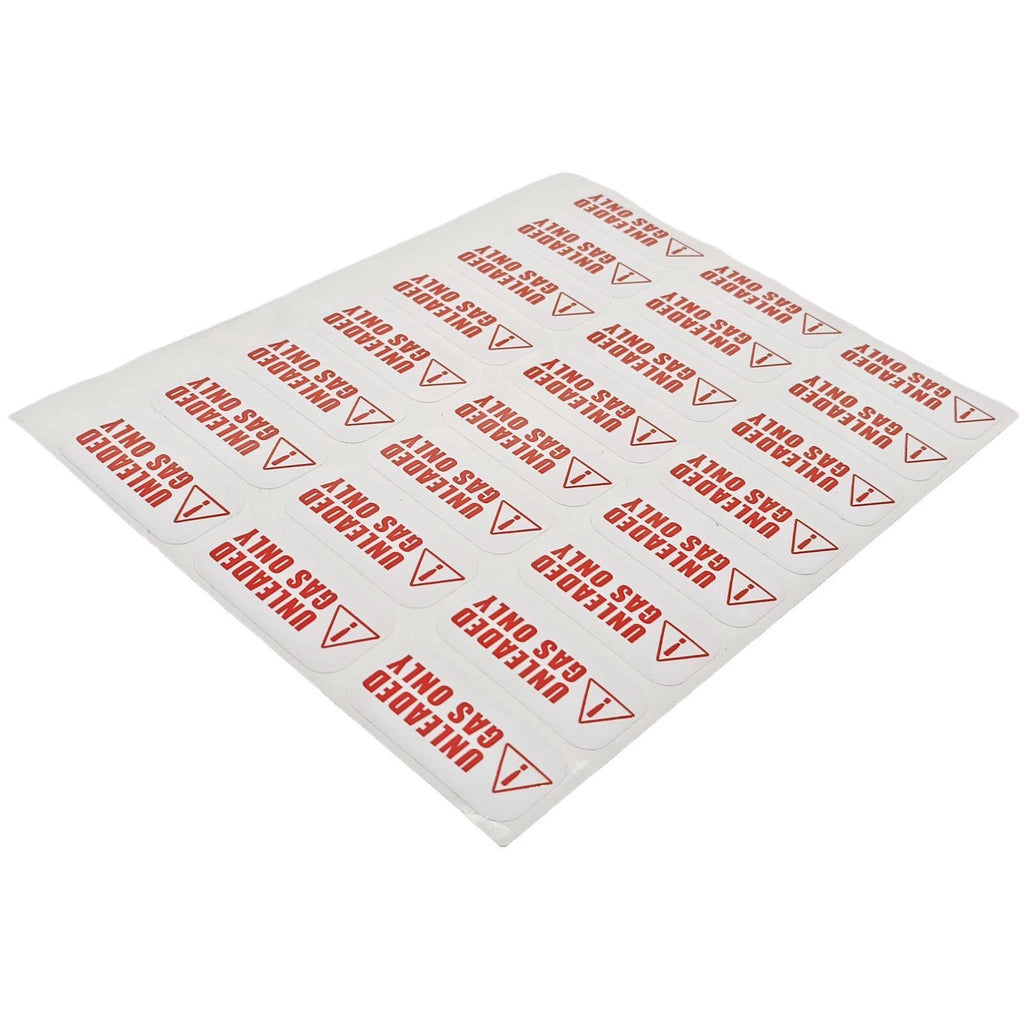 Unleaded Fuel Only Sticker for Universal Use (Weather Proof)