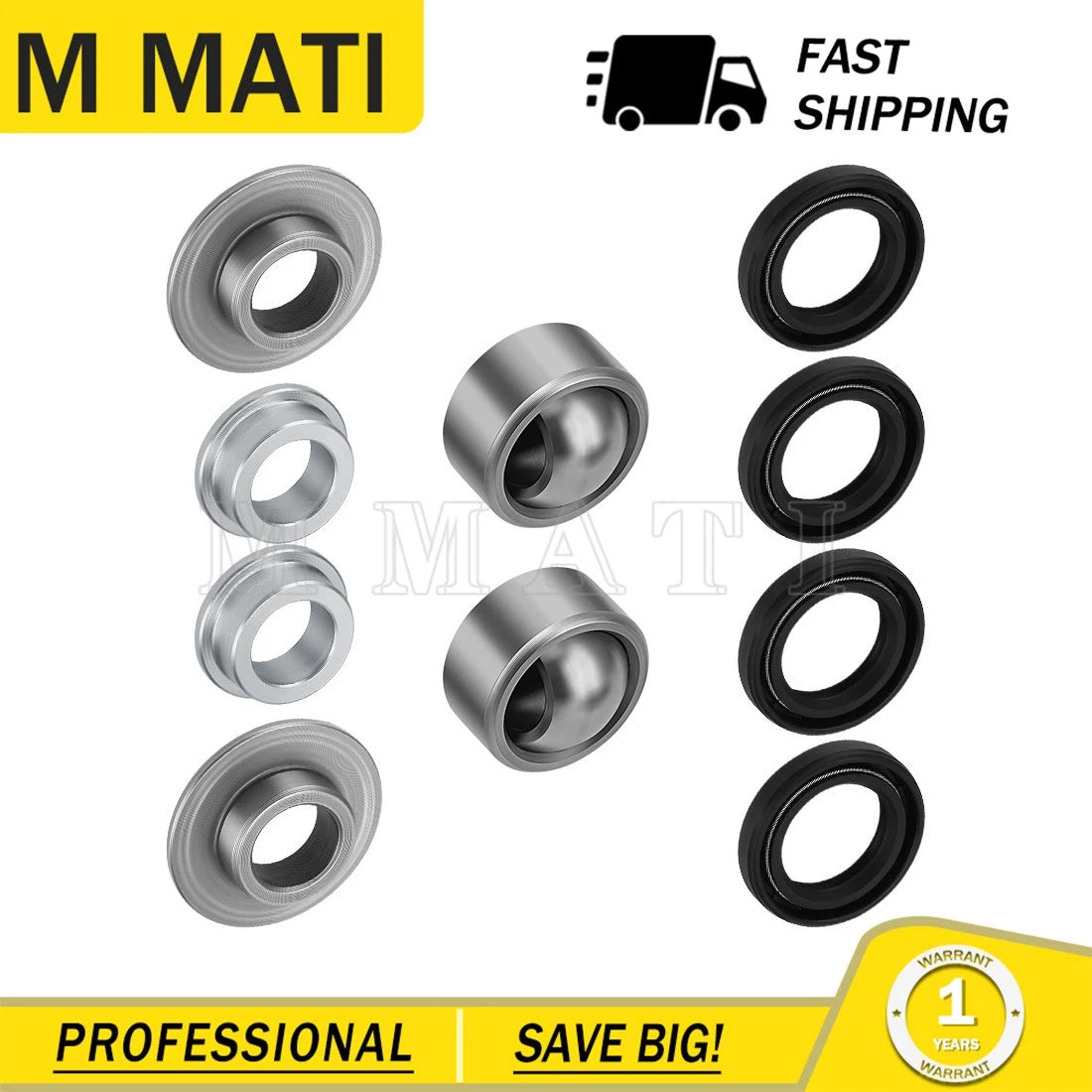 Rear Shock Bearing & Bushing Repair Kit for Yamaha Banshee 350 (1987–2006)