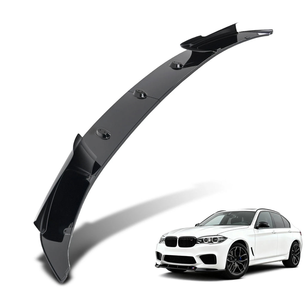 Front Bumper Lip Spoiler for BMW F10 5 Series M Sport (2011–2016) Gloss Black ABS