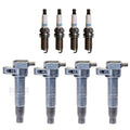Set of 4 Ignition Coils & Iridium TT Spark Plugs for Kia Rondo (2007–2012)