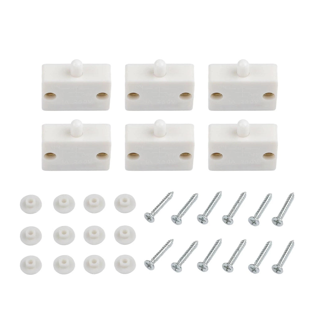 Set of 6 Closet Light Control Switches with Screws