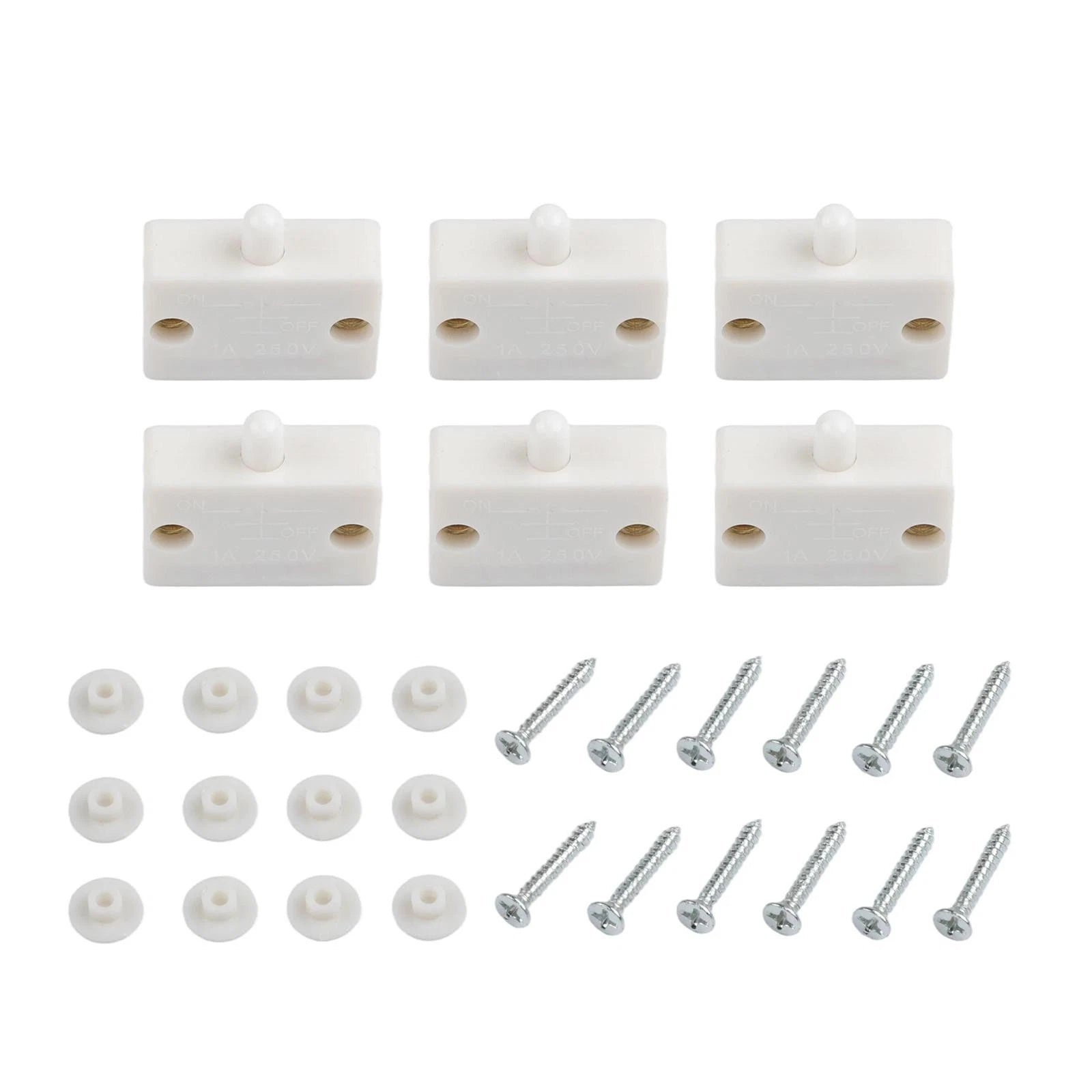 Set of 6 Closet Light Control Switches with Screws