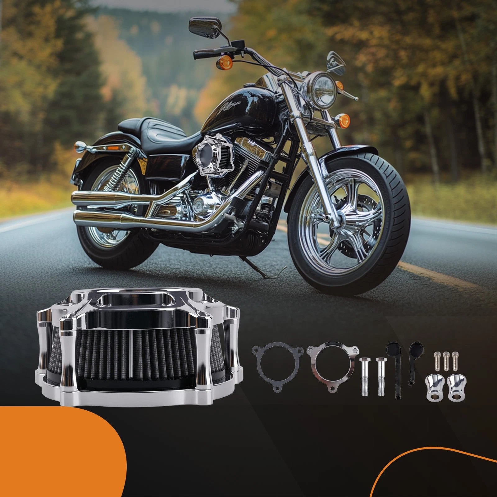 High Flow Air Cleaner for Harley Touring Road Glide Street Glide (2017–2024)