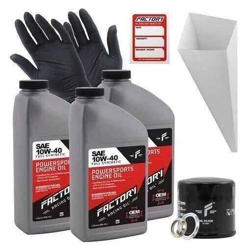 10W-40 Oil Change Kit for Suzuki Eiger King Quad Katana (2002–2023)