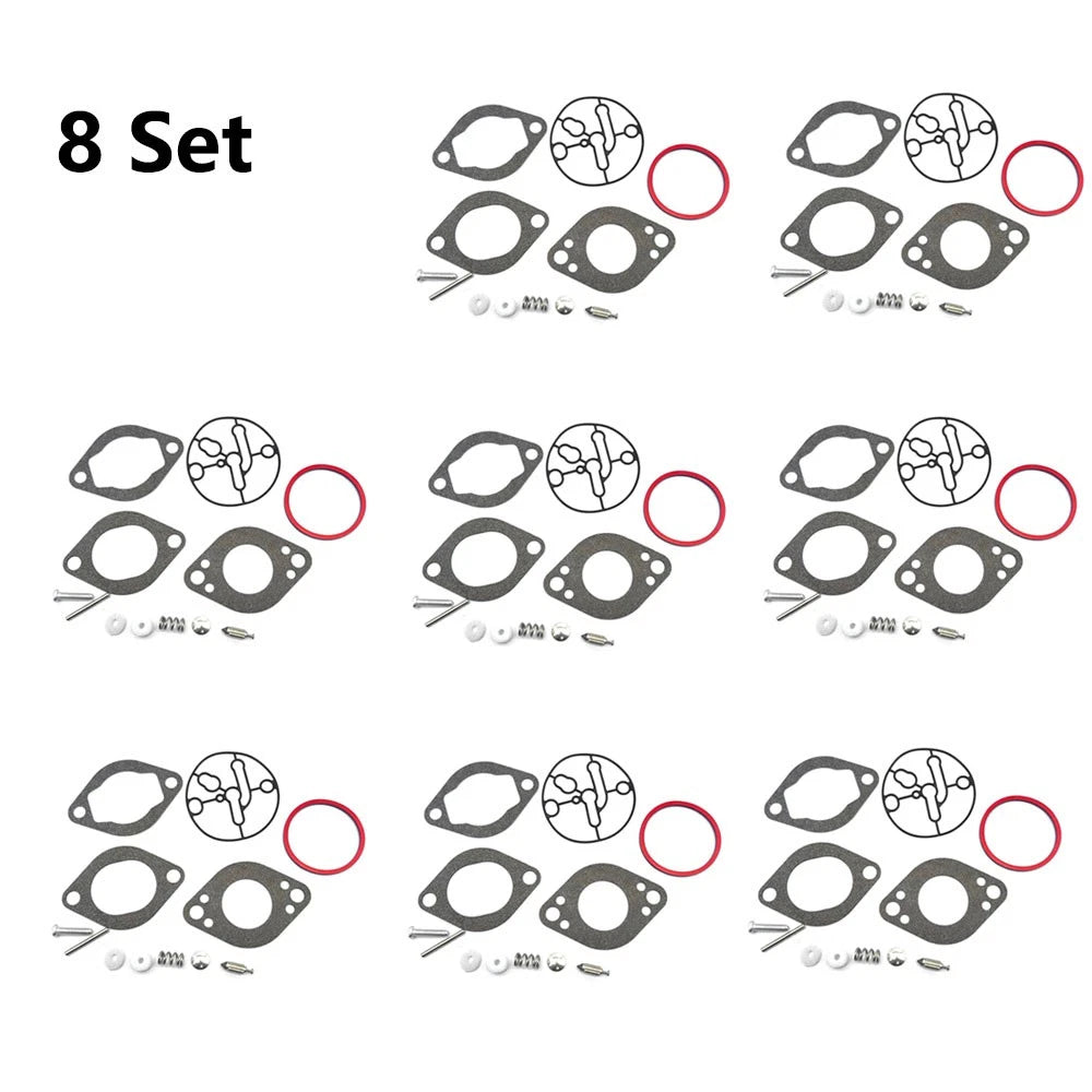 Set of 8 Carburetor Rebuild Kits for Briggs & Stratton (696146, 696147)