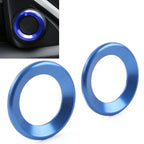 A Pillar Horn Ring Cover Blue for Honda Civic 2016-2021 (2 Pcs)
