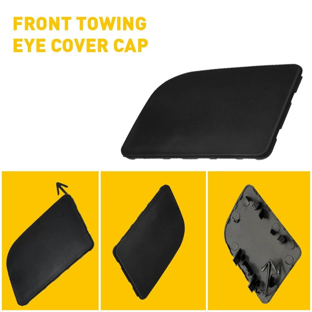 Set of 2 Front Bumper Tow Hook Covers for Nissan Sentra (2016–2019)