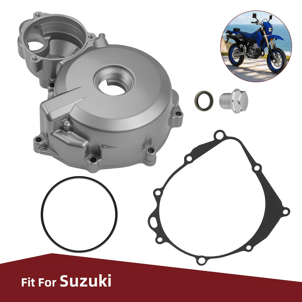 Left Side Engine Stator Magneto Cover Case for Suzuki DRZ400 (2000-2023)