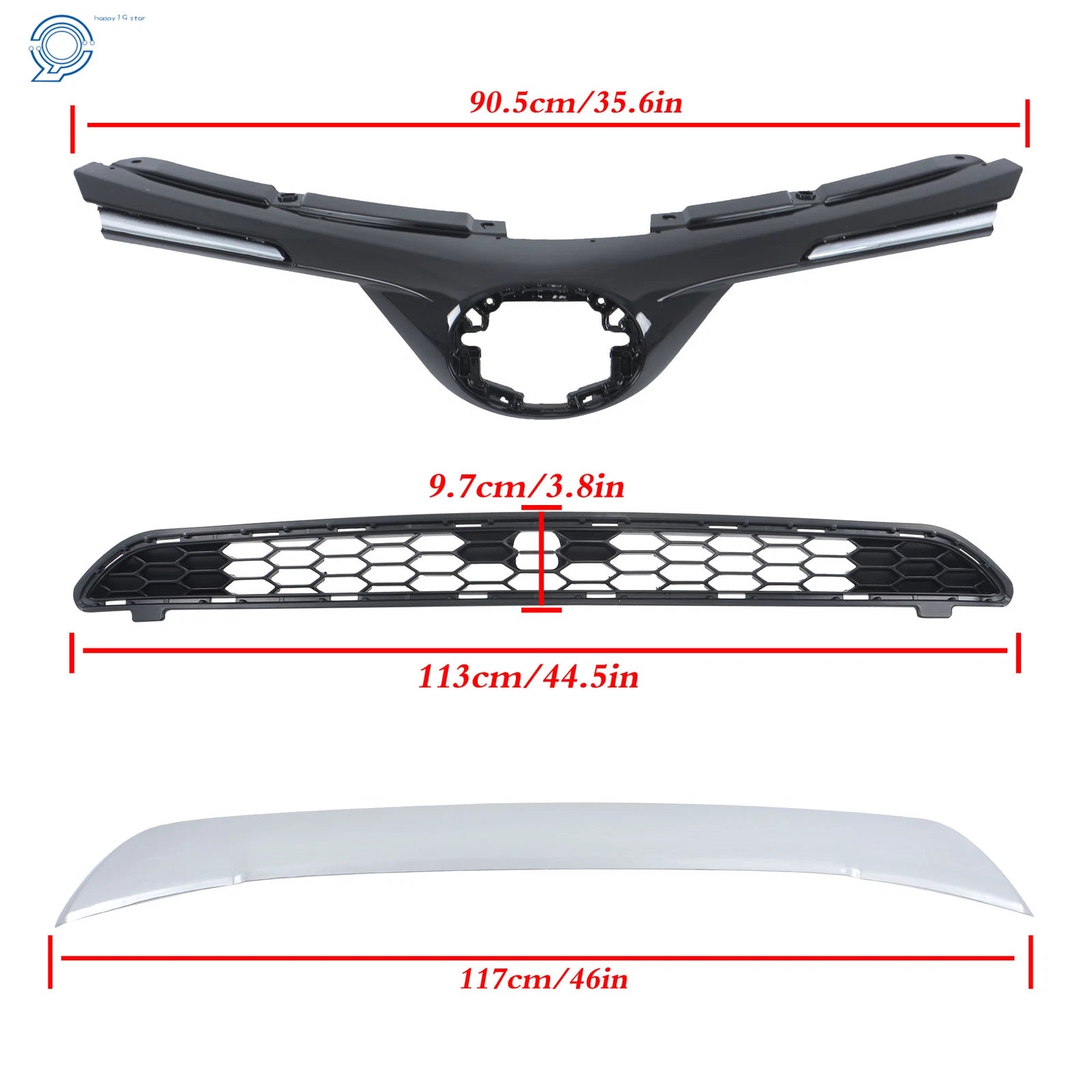 Grille and Fog Lights Kit for RAV4 SE (2016-2018)