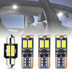 Set of 4 LED Dome Cargo Map Lights for Toyota RAV4 (2019–2022)