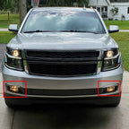 Fog Lights Lamps Set of 2 w/Chrome Trim+Switch+Bulbs for Chevy Suburban/Tahoe (2015–2020)