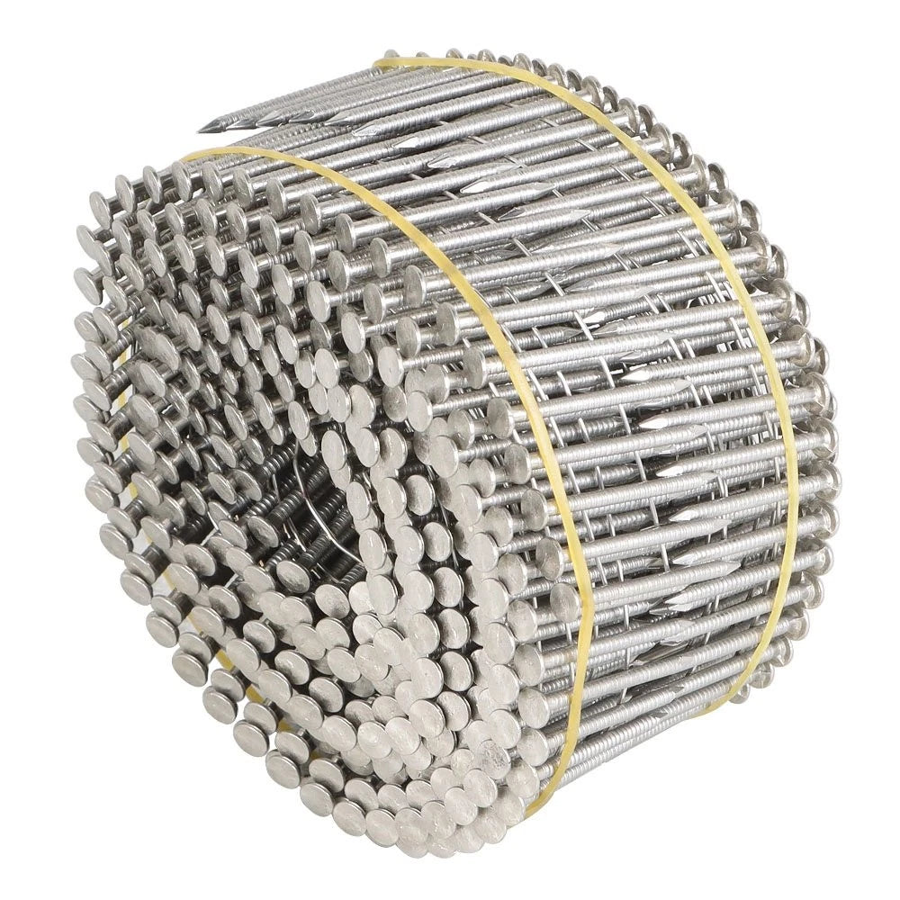 Set of 1200 Stainless Steel Ring Shank Siding Nails 15 Degree