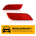 Set of 2 Rear Bumper Reflectors for Subaru Impreza (2012–2016)