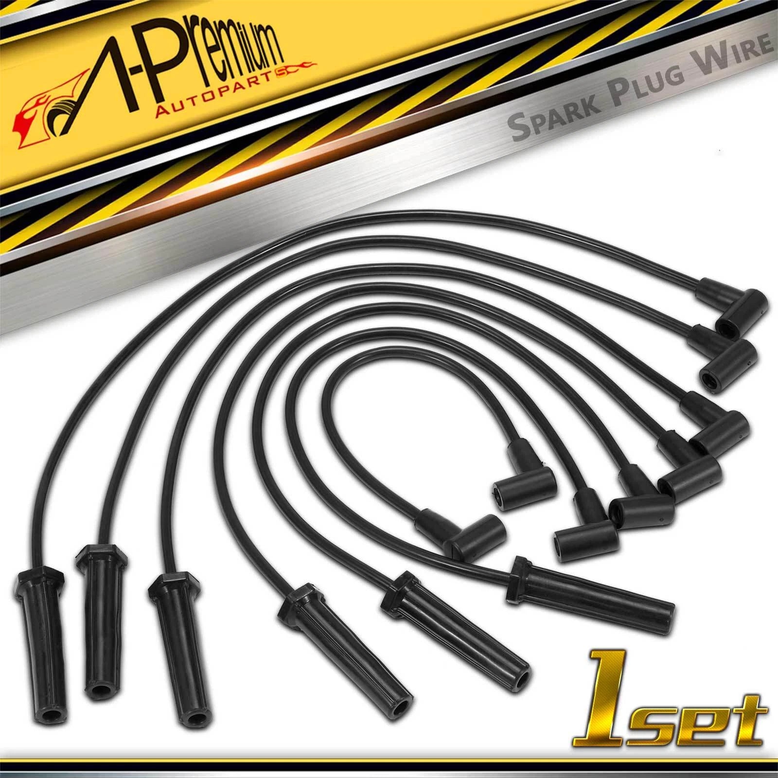 7x Spark Plug Wire Sets for Jeep Cherokee Comanche Wagoneer (1984–1986)