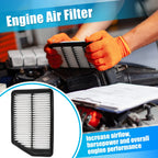 Set of 2 Engine and Cabin Air Filters for Kia Forte (2014–2020) 28113-3X000 97133-2H000
