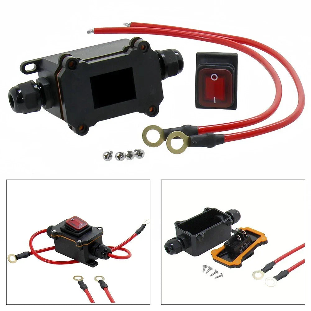 Inline Wire Switch / 25A / Waterproof for Motorcycles and RV