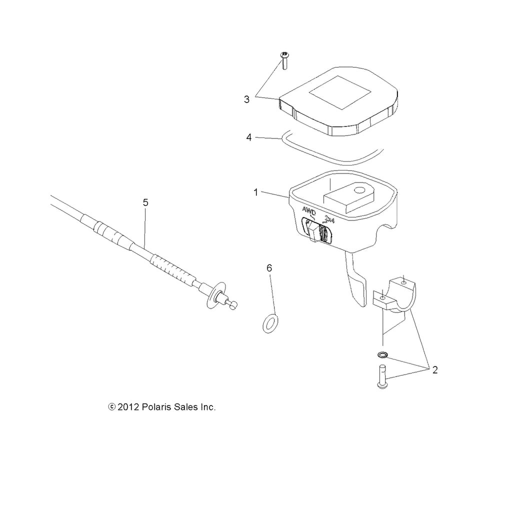 Throttle Cable 7081576 for Polaris Sportsman 550 (2009–2014)