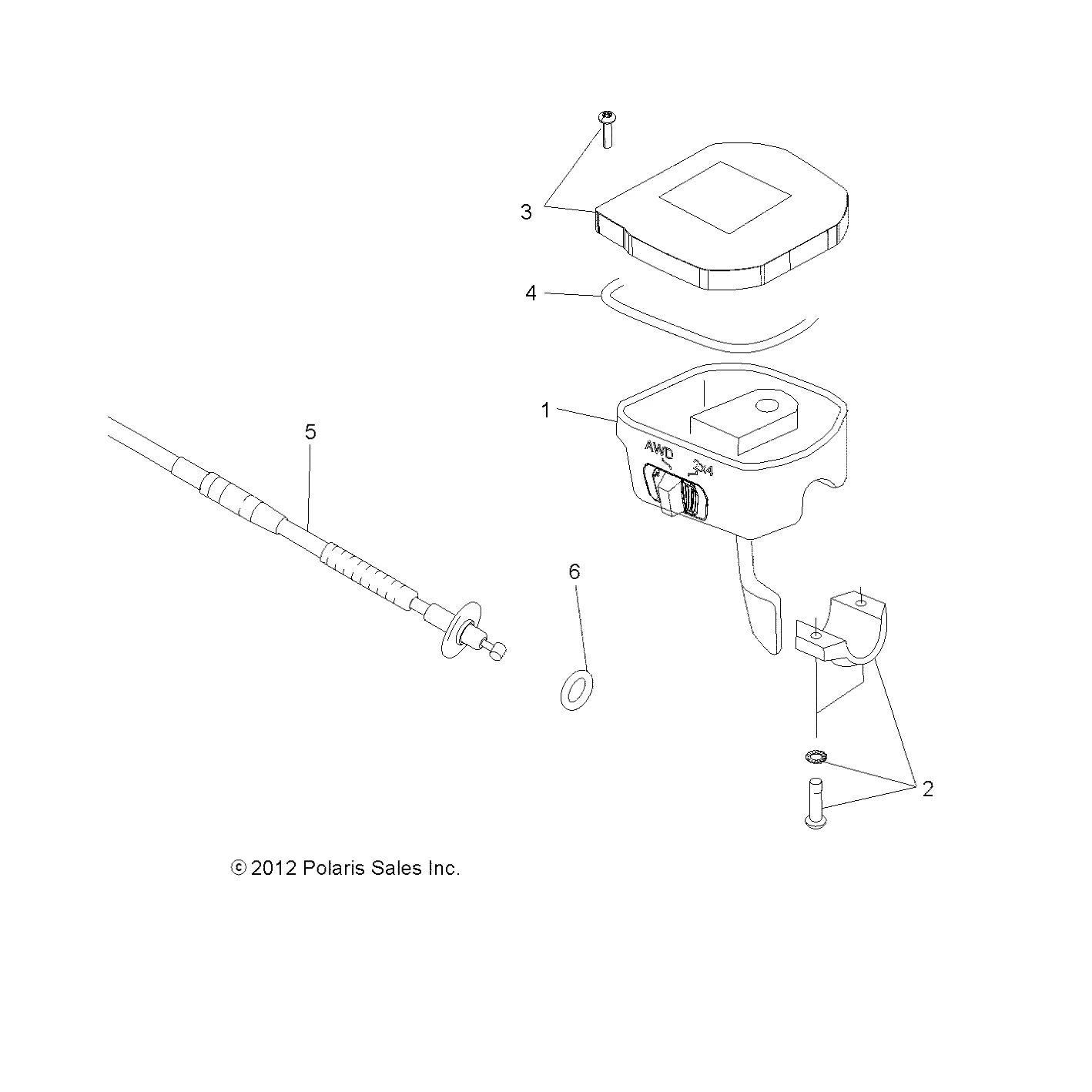 Throttle Cable 7081576 for Polaris Sportsman 550 (2009–2014)