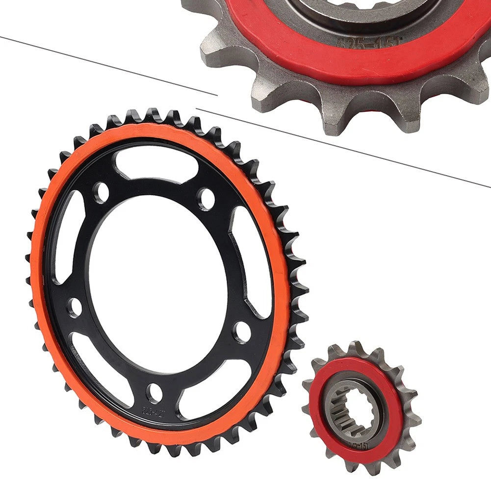 Set of 2 Rubber Cushioned Sprockets for Honda CBR650R CBR650F (2019–2023)