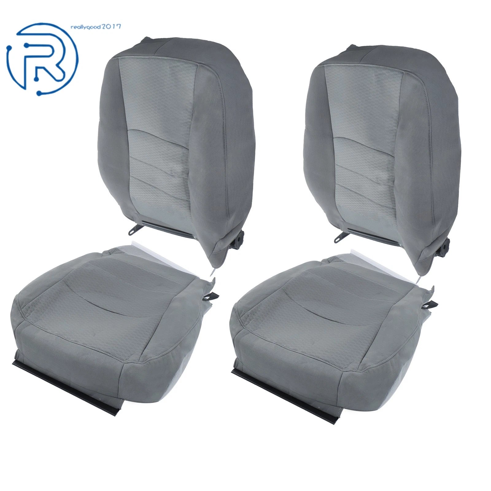 Set of 4 Cloth Seat Covers for Dodge Ram 1500 2500 3500 (2013–2018)