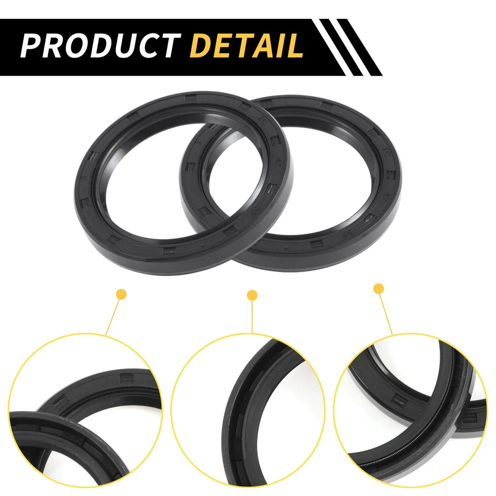 Set of 5 Oil Seal Ring 42x55x7mm NBR Rubber for Rotary Shaft