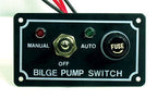 Bilge Pump Switch Panel with Fuse & LED Light for Boats (12V)
