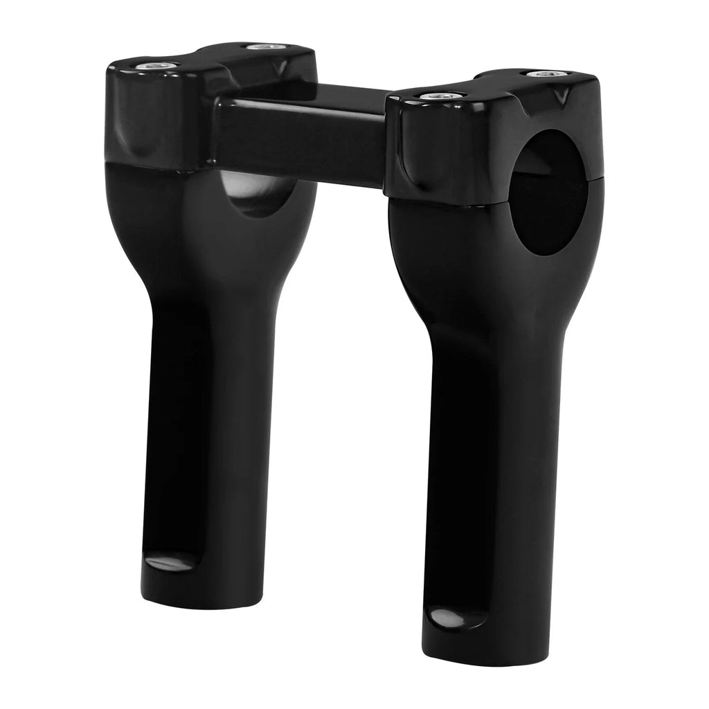 4" Black Handlebar Risers for Harley Dyna Softail Fatboy
