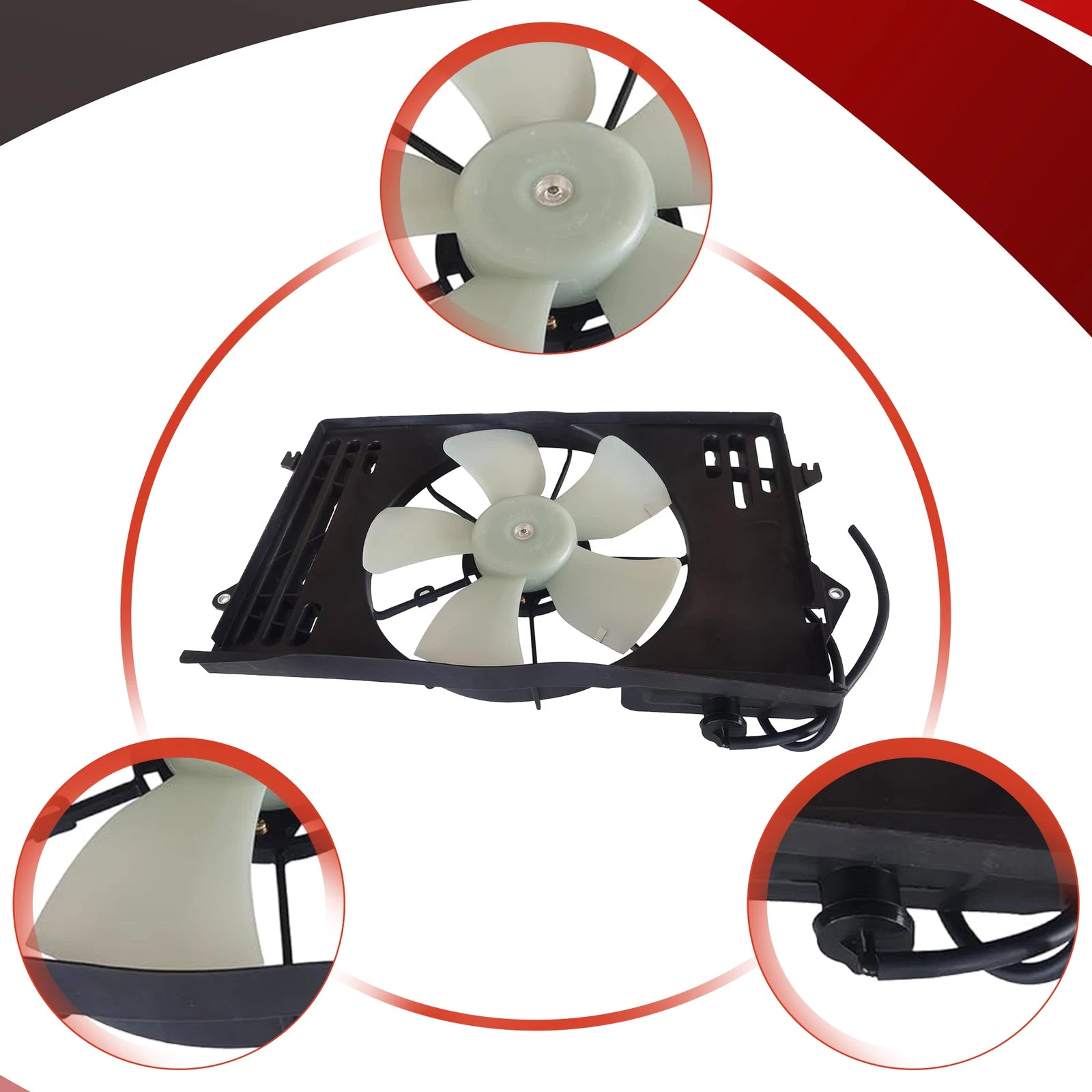 Radiator Cooling Fan Assembly for Toyota Matrix Corolla Pontiac Vibe (2003–2013)