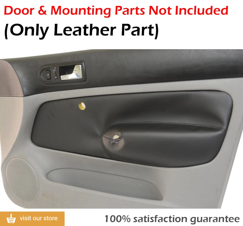 Rear Door Panel Insert for Jetta (1999–2004) Black Leather Synthetic
