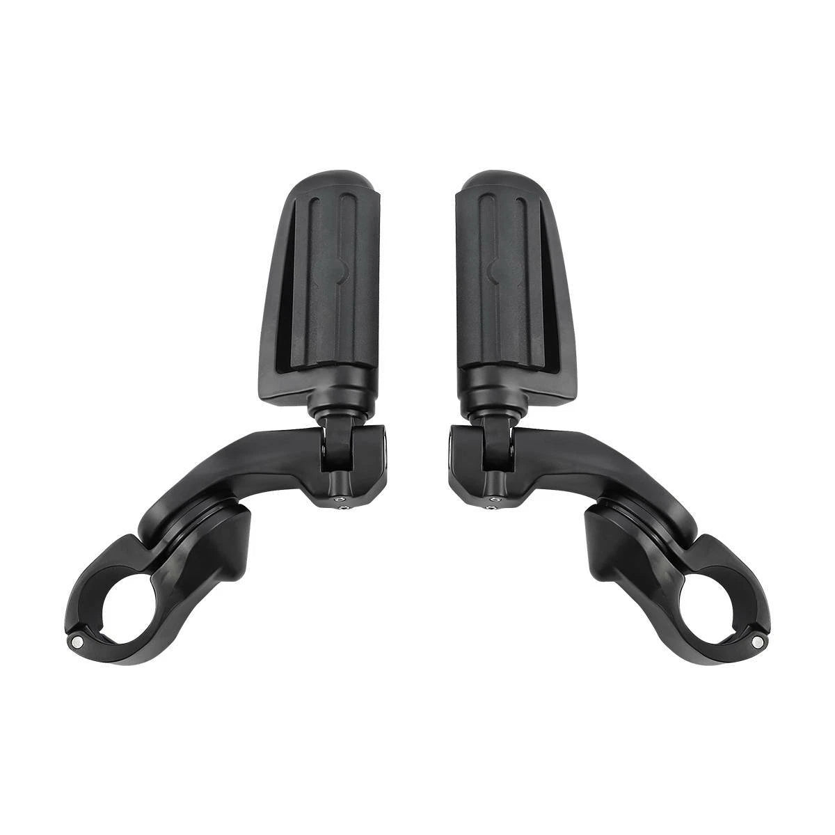 Matte Black 1 1/4'' 32mm Short Angled Highway Bar Pegs for Motorcycle